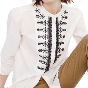J.Crew embellished top